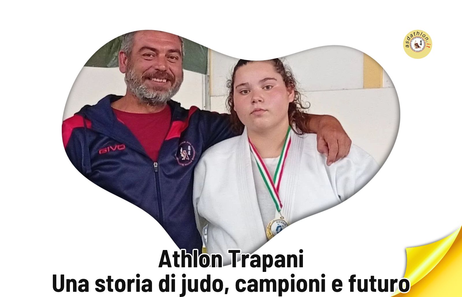 Il Maestro Andrea Palermo e Nicoletta Badalucco atleta di judo di Athlon Trapani vince gara a Furci Siculo del comitato fijlkam Sicilia judo al Pala Lorena Quaranta